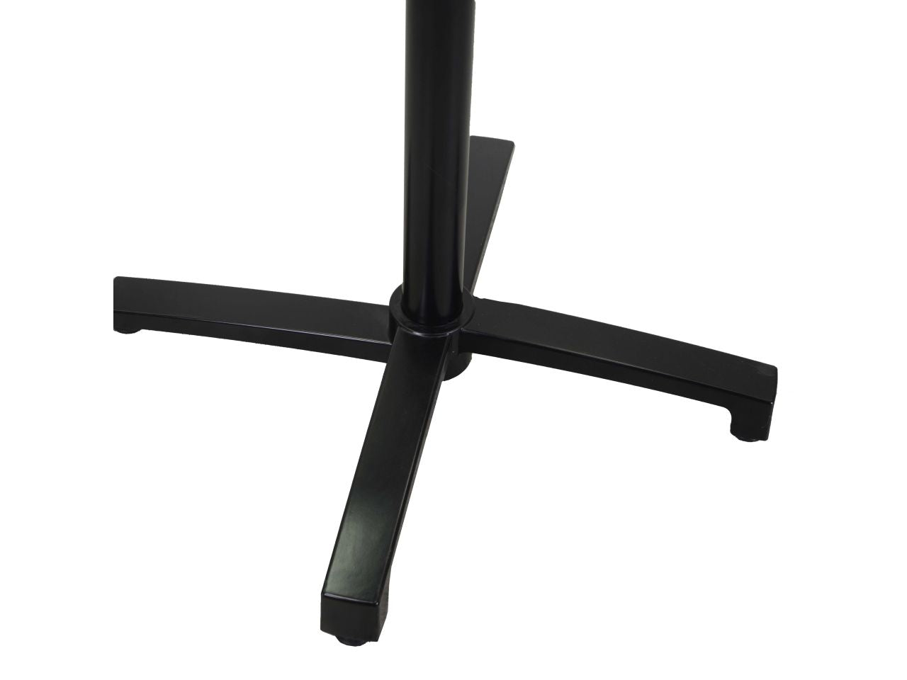 Base tavolo in alluminio nero ribaltabile 52x52xh.72cm