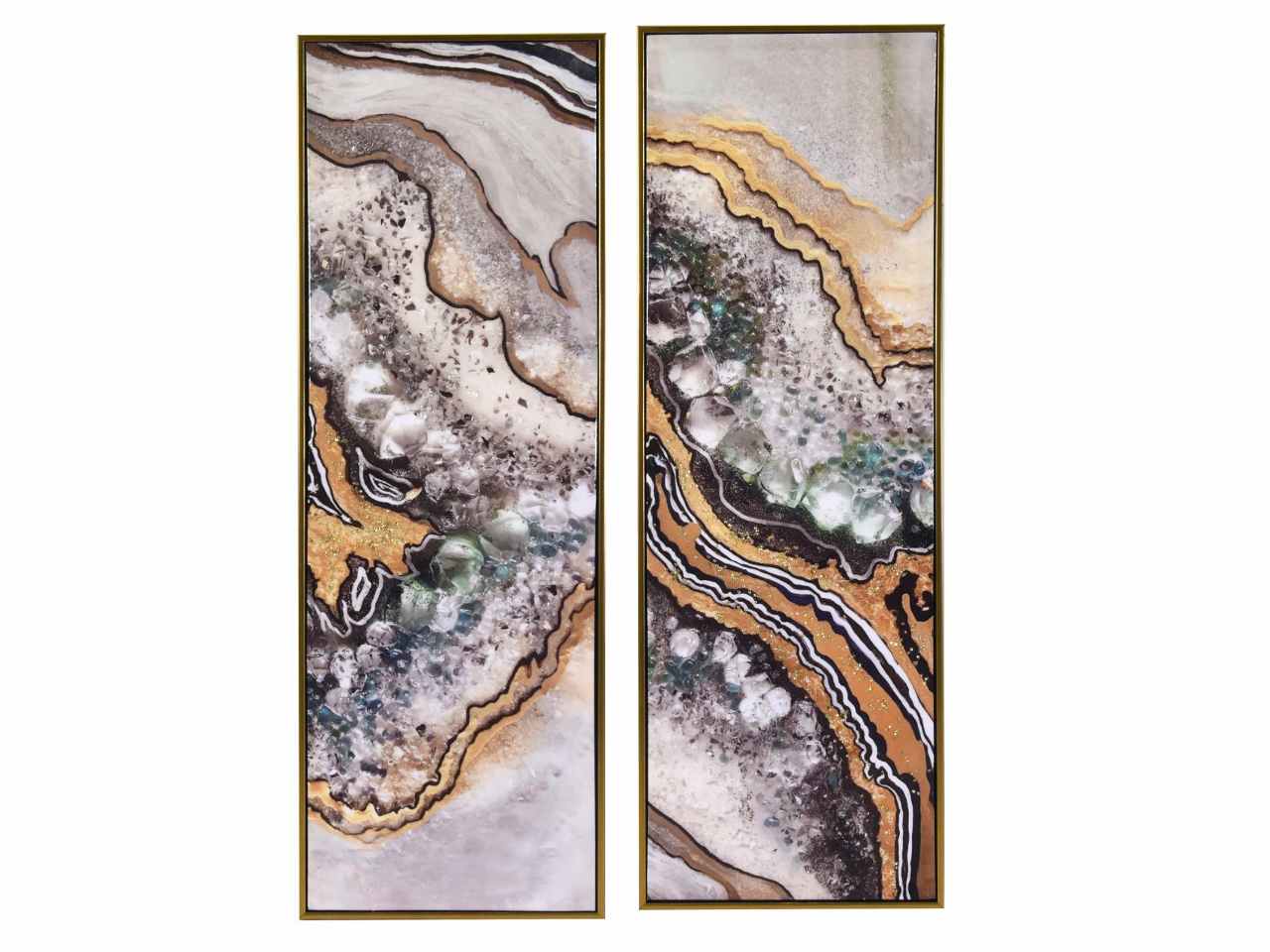 Quadro in legno rettangolare 2 assortimenti 32x4,5x92cm