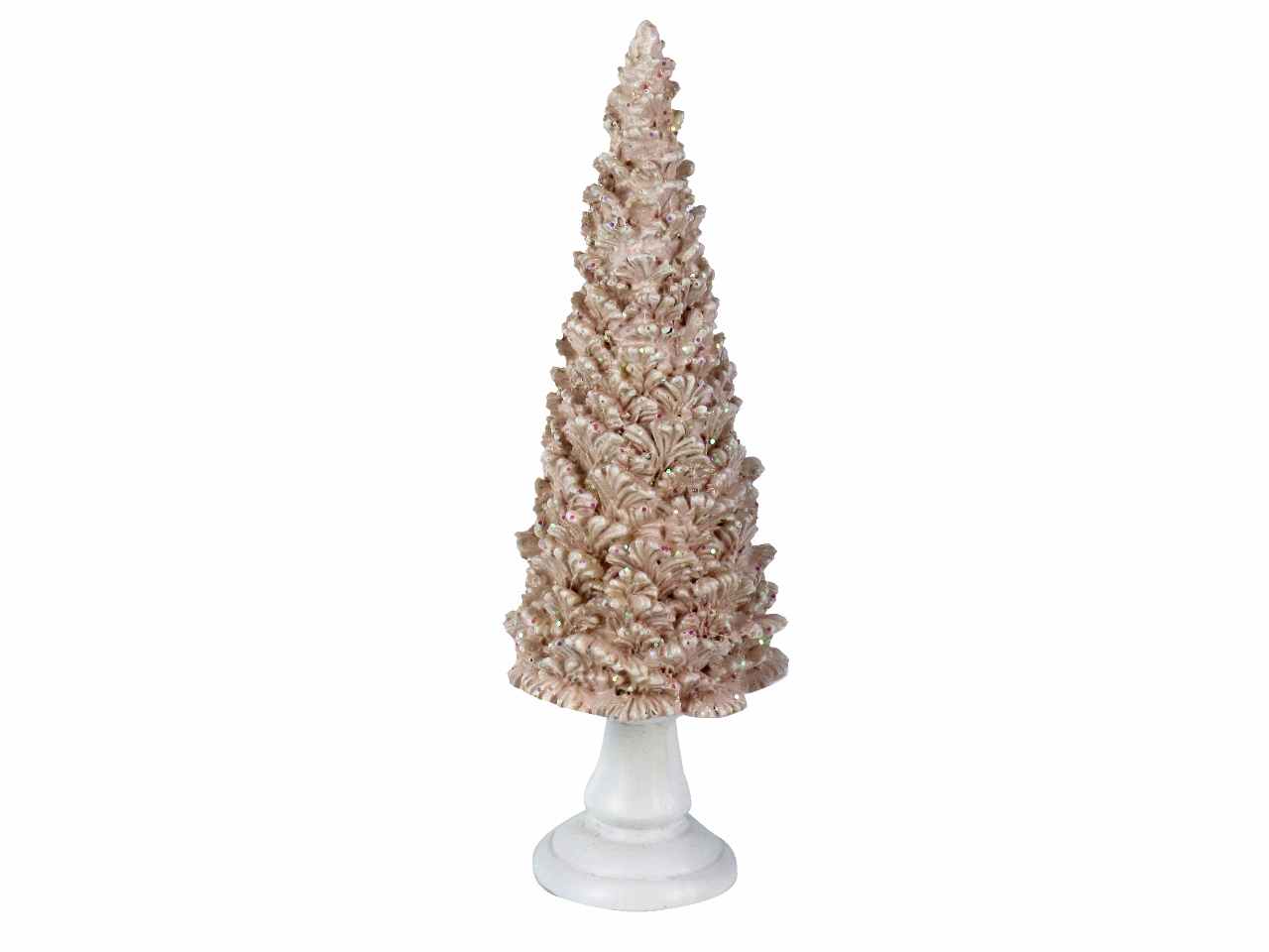 Albero resina rosa cm10,5x10,5x32