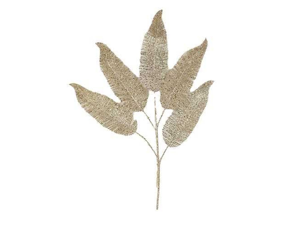 Ramo in plastica colore champagne misura 35xh.63cm