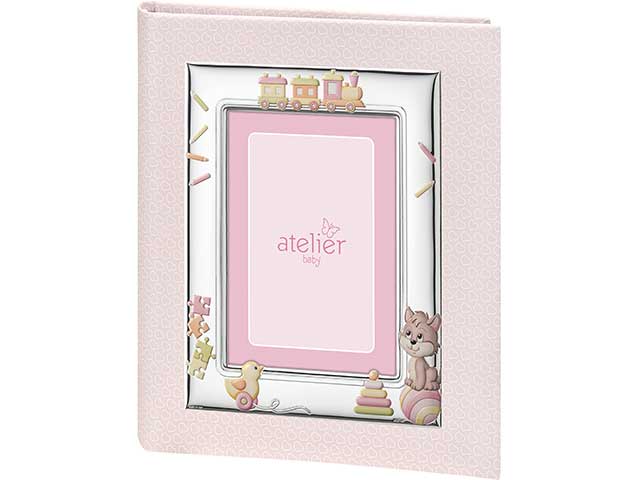 Album 20x25 c/p.foto 9x13 gatto rosa ae0458/20r