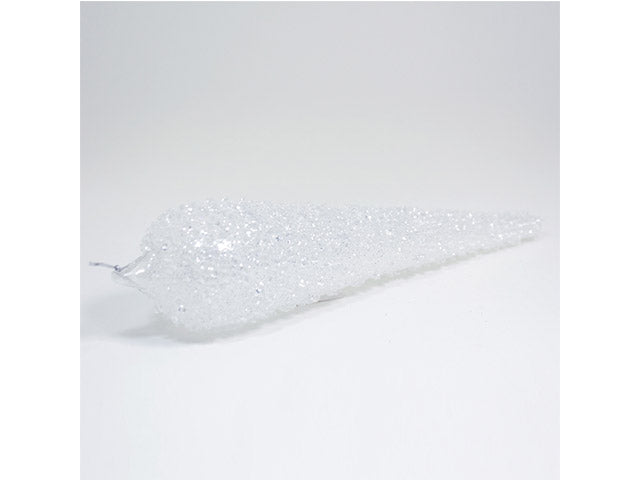 pendente natalizio ghiacciolo wedding 25cm