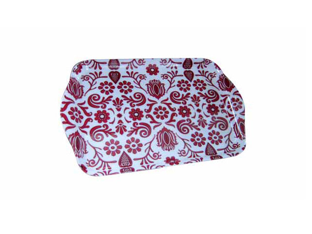 vassoio c/manici melam.29,5x19cmrosso me-164-0840