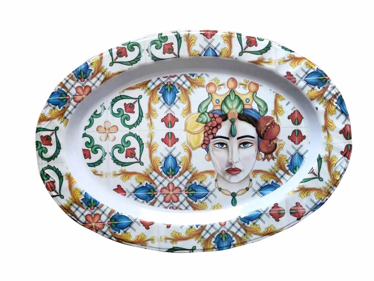 L.caltagirone antipastiera 35cm me-1645-2130