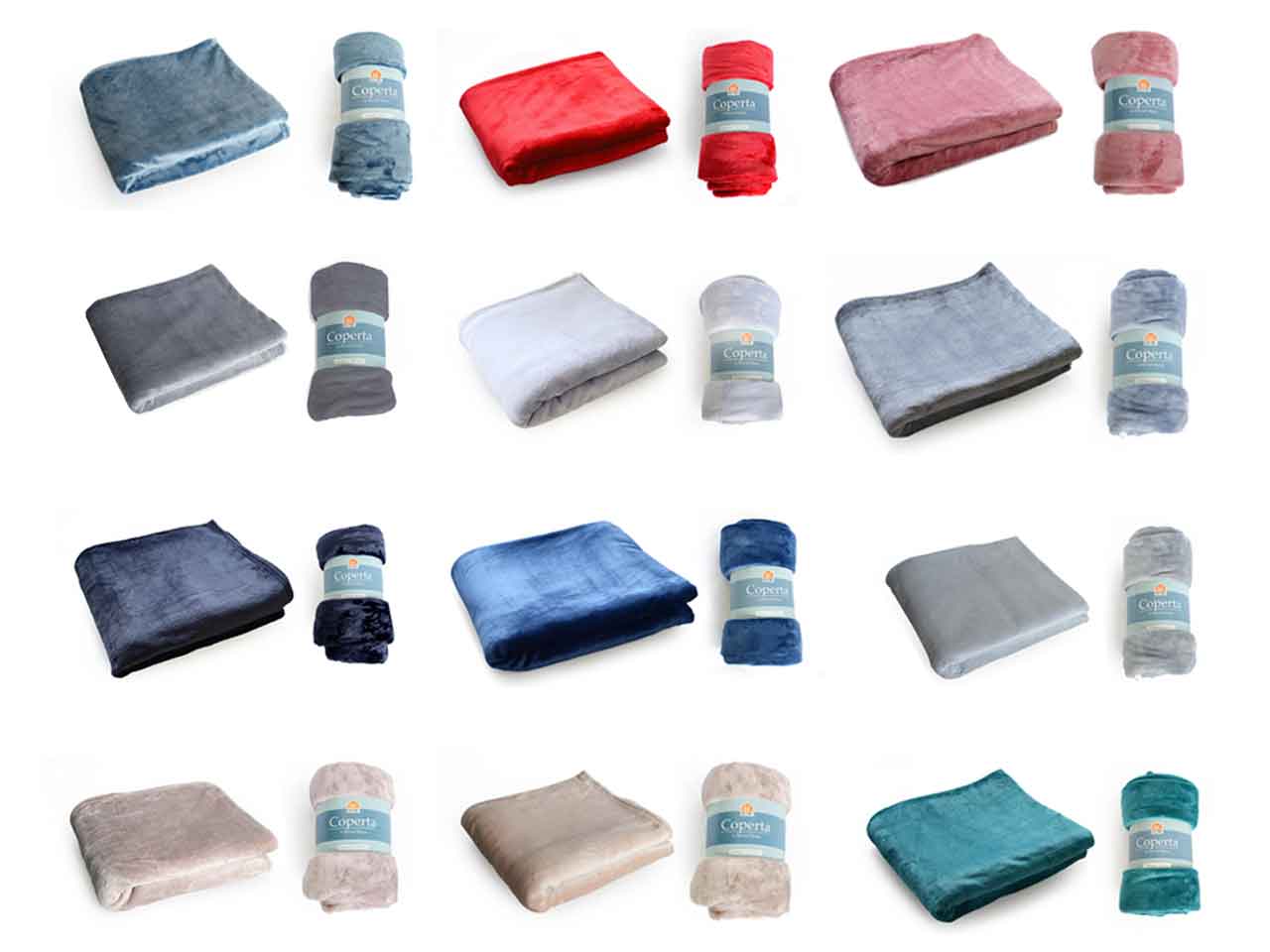 Coperta in flannel fleece 160x160cm 0923