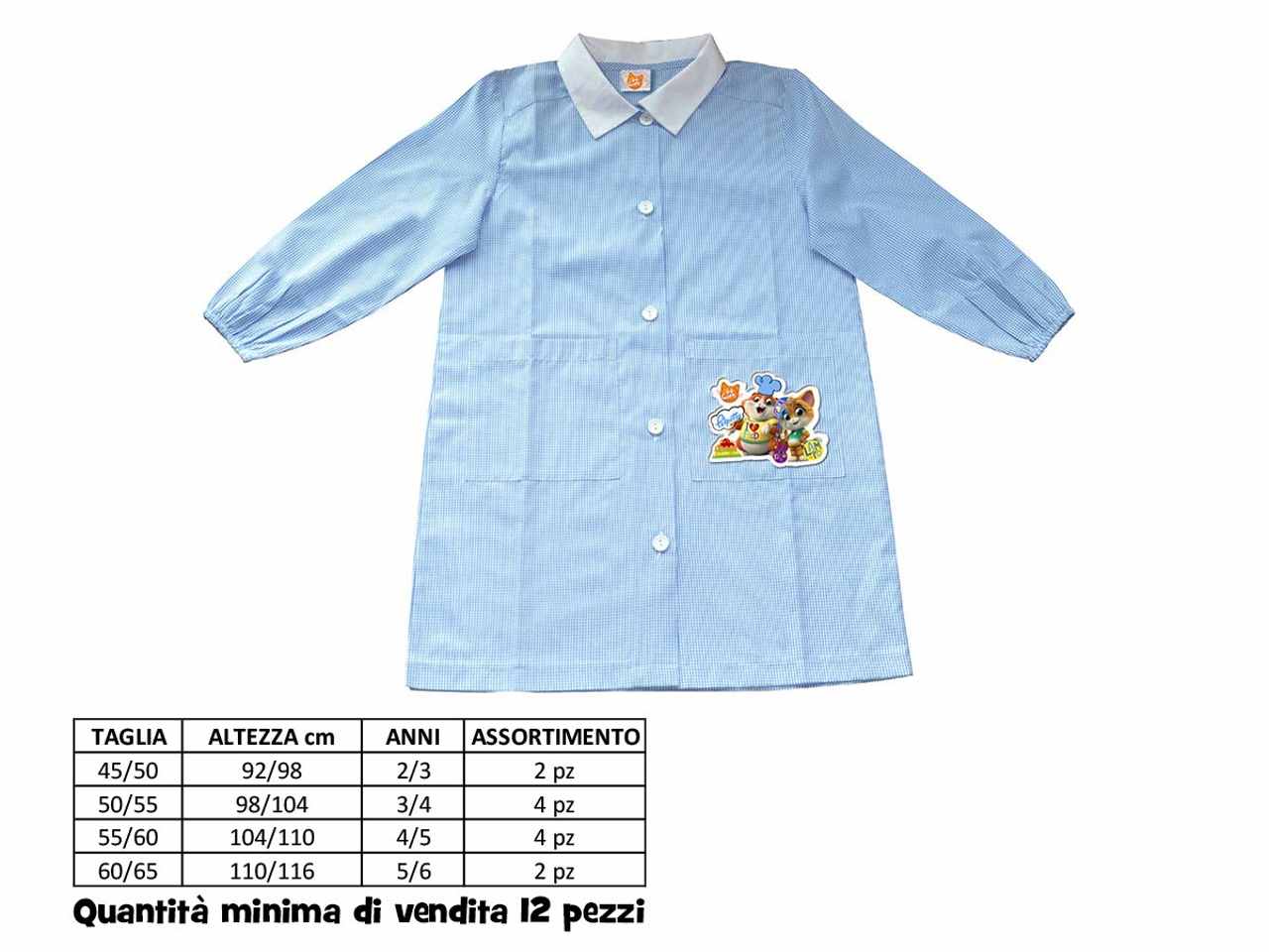 grembiule asilo 44 gatti