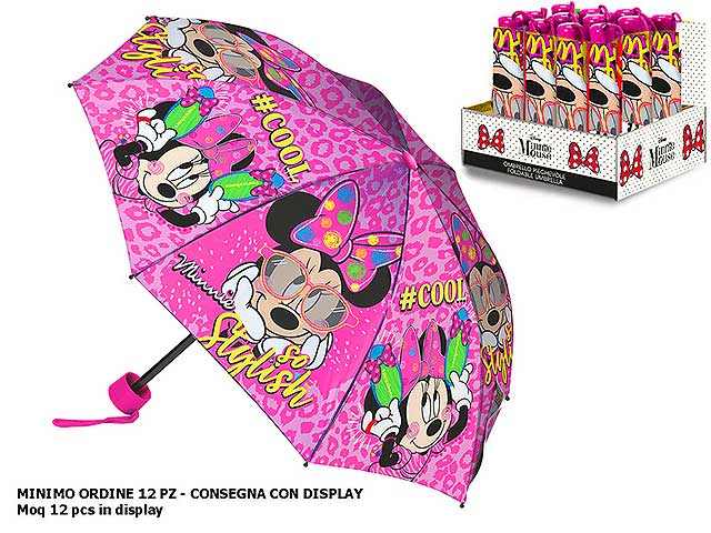 Minnie ombrello piegh.52/8 d02510 mc