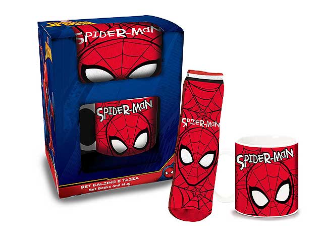 Spiderman set tazza con calzini