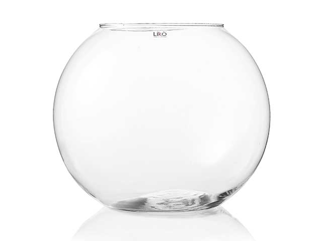 l.vetro vaso sfera d35cm eden ed20/35