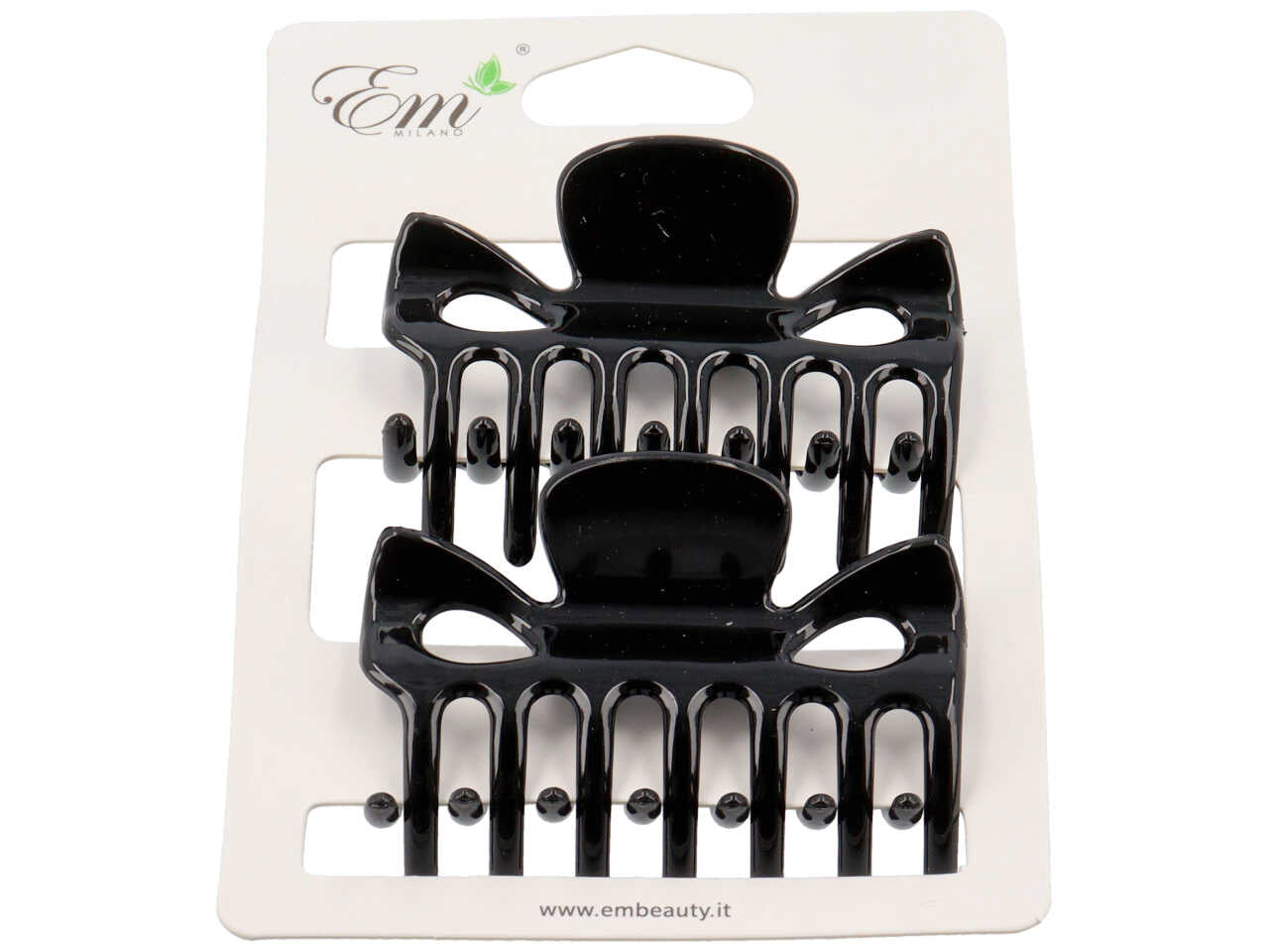 Pinza per capelli misura 6cm - la confezione comprende 2 pinze