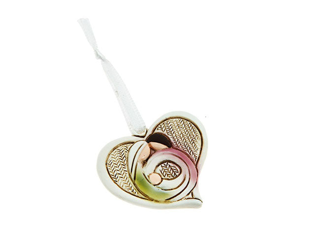 appendino cuore sacra fam.4,5cm 19ie200
