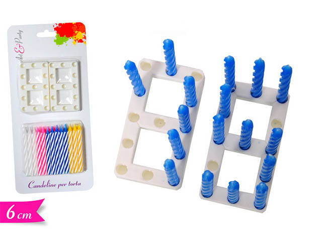 Candele 24 pezzi c/p.candela 2 pezzi 565107