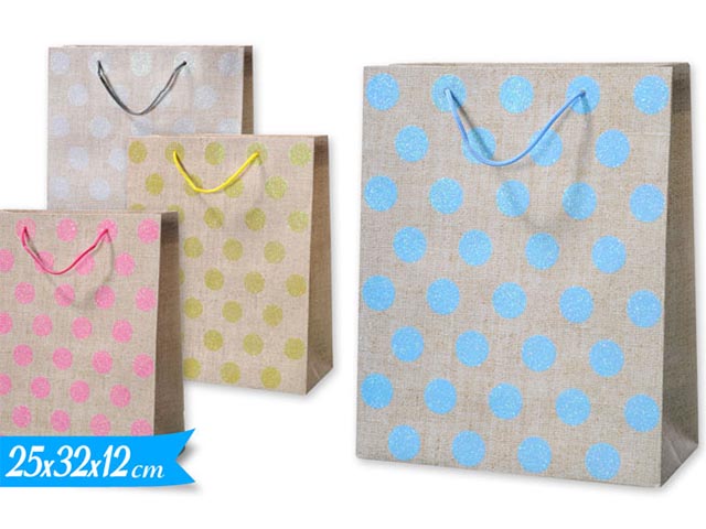 Busta shopper c/pois media  448406