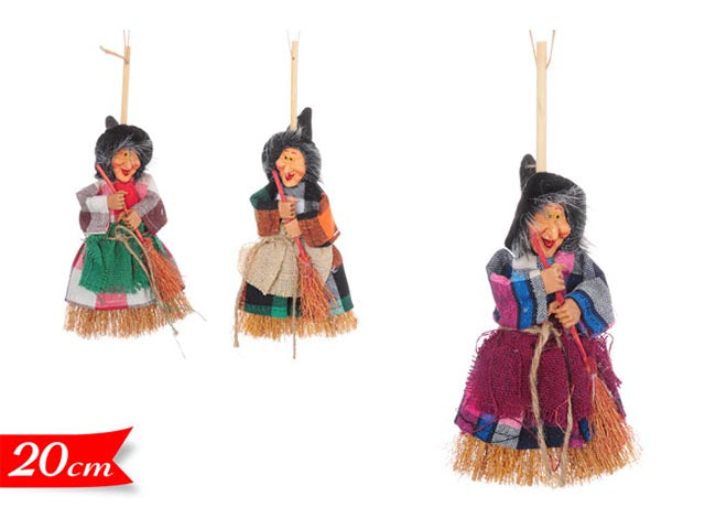 Scopa con befana 20cm 560616051