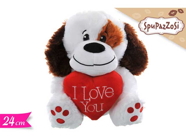 Cane c/cuore 24cm 548087