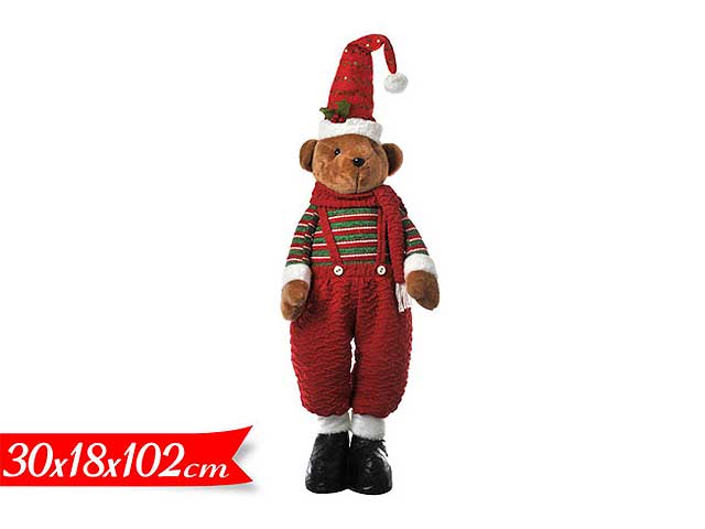 orso natalizio 86-100cm 2 ass 603522