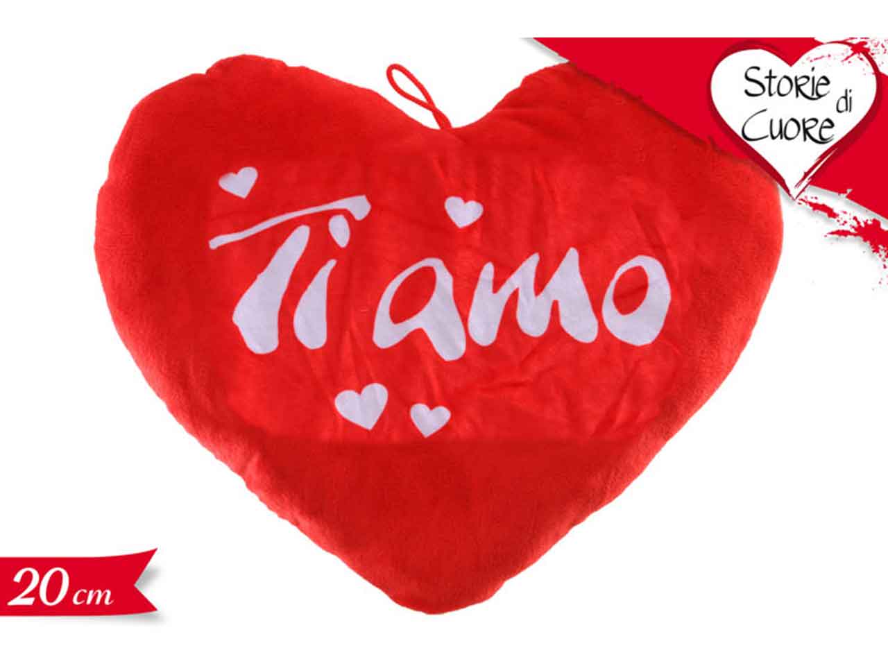 Cuscino cuore ti amo 20cm