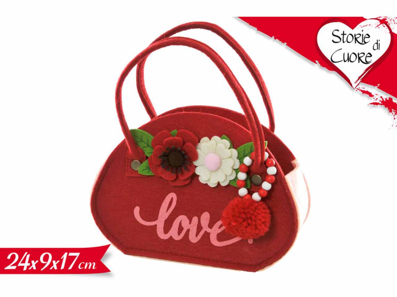 BORSETTA DECORATIVA 24x9x17cm