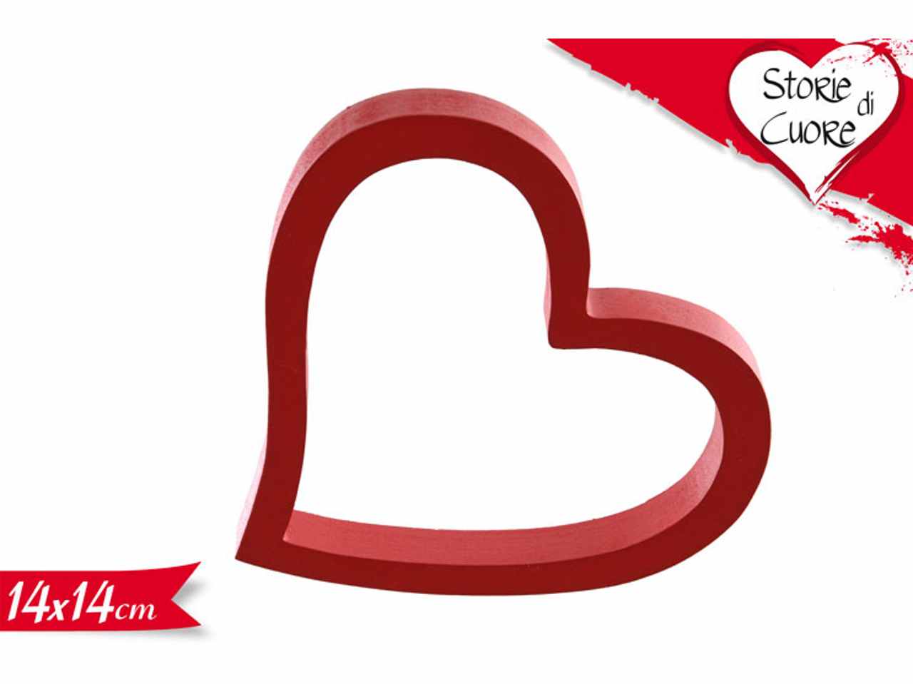 DECORAZIONE CUORE 14x14cm