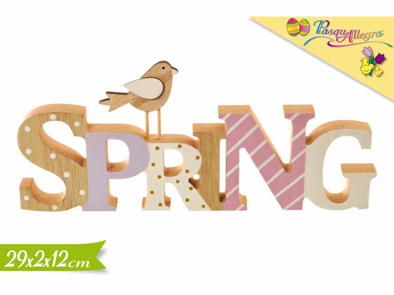 SCRITTA DECORATIVA SPRING 29X2X12CM