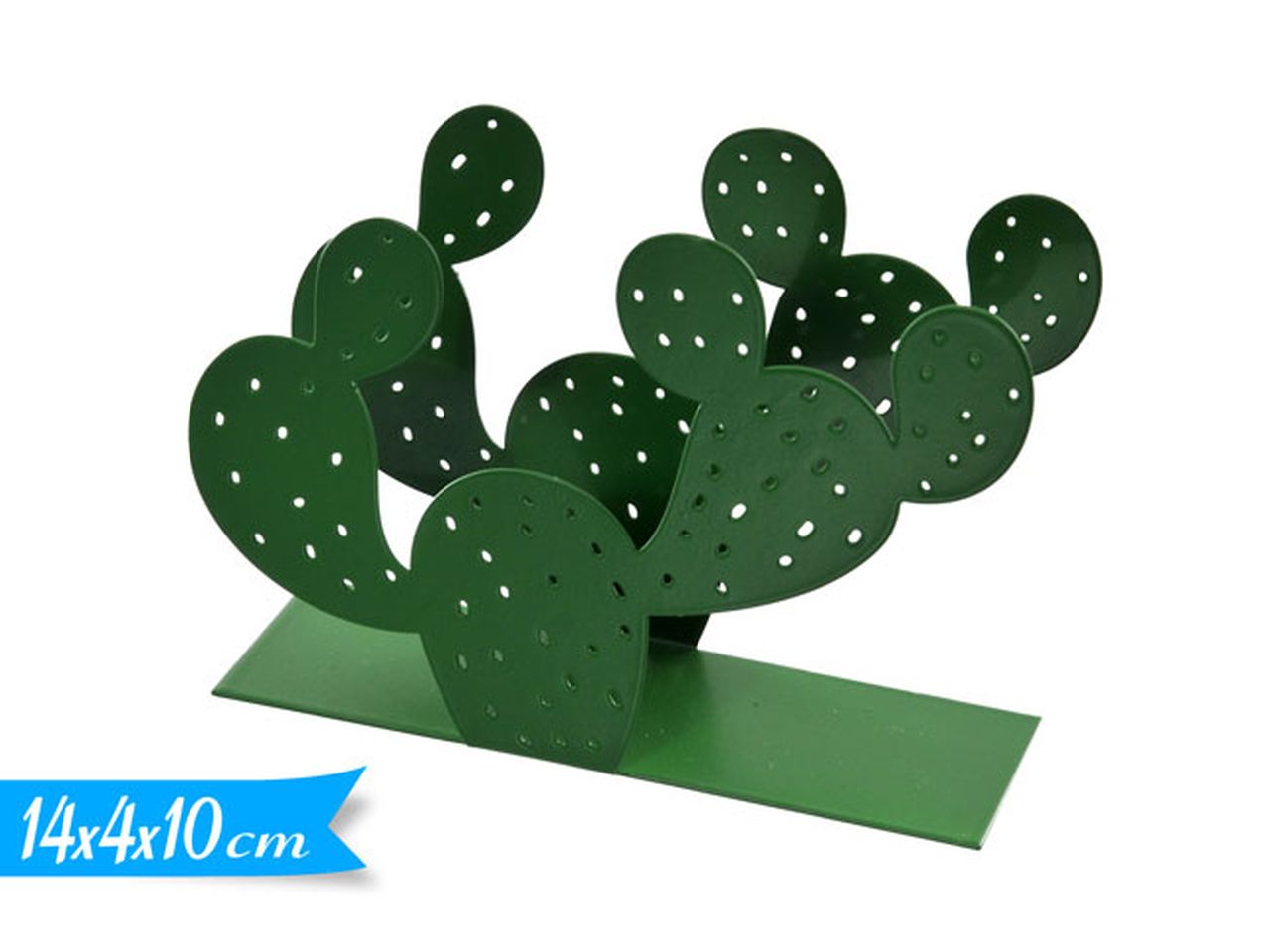 Linea cactus porta tovaglioli in metallo 14x4x10cm