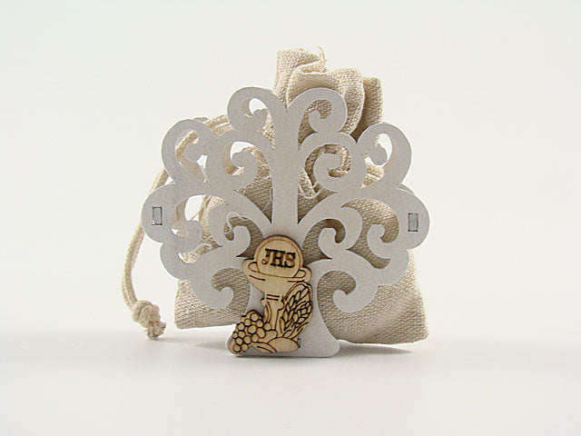 wood bag albero comunione 8cm sc422