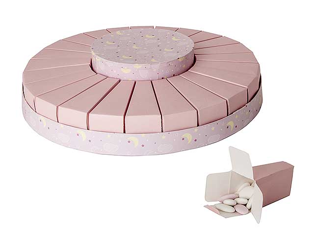 Baby torta rosa d.38cm sc448