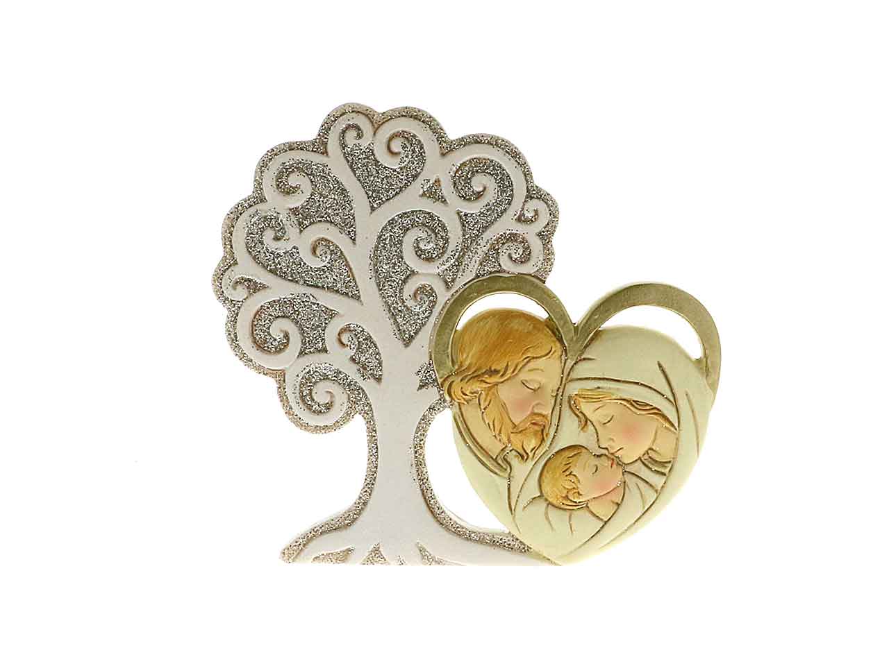 albero cuore sacra famiglia 10cm 049880
