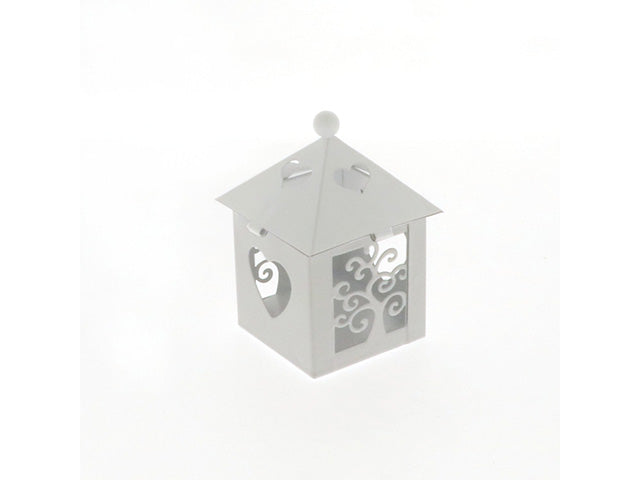 Lantern albero/cuore h9 bianca   12380