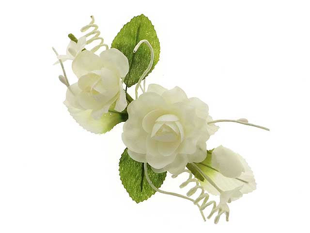 Mirea ramo 2fiori 14cm 6pz bianco b0668bian