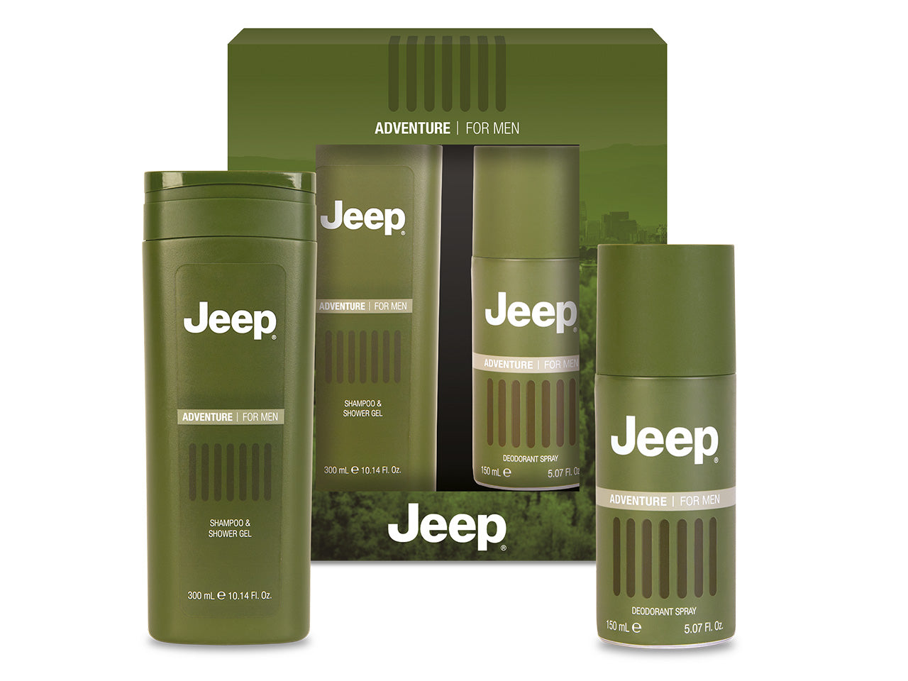 Jeep adventure gift set deo 150ml con shower 300ml