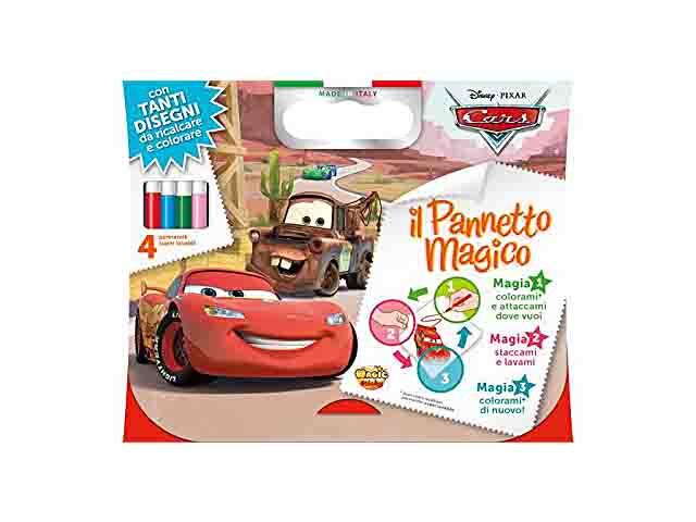 Cars pannetto magico c/4 pennarelli