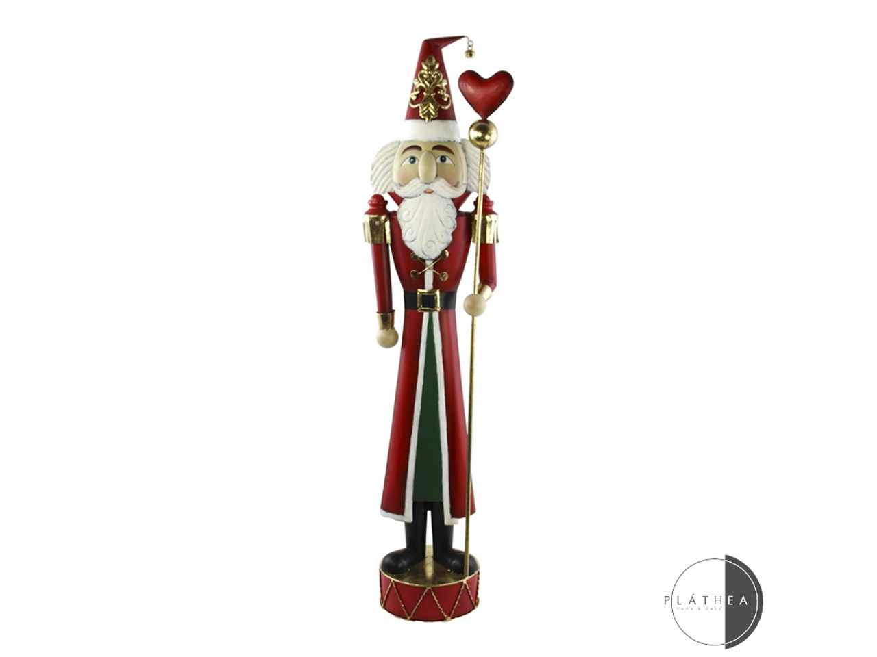 Babbo natale h.100cm in metallo