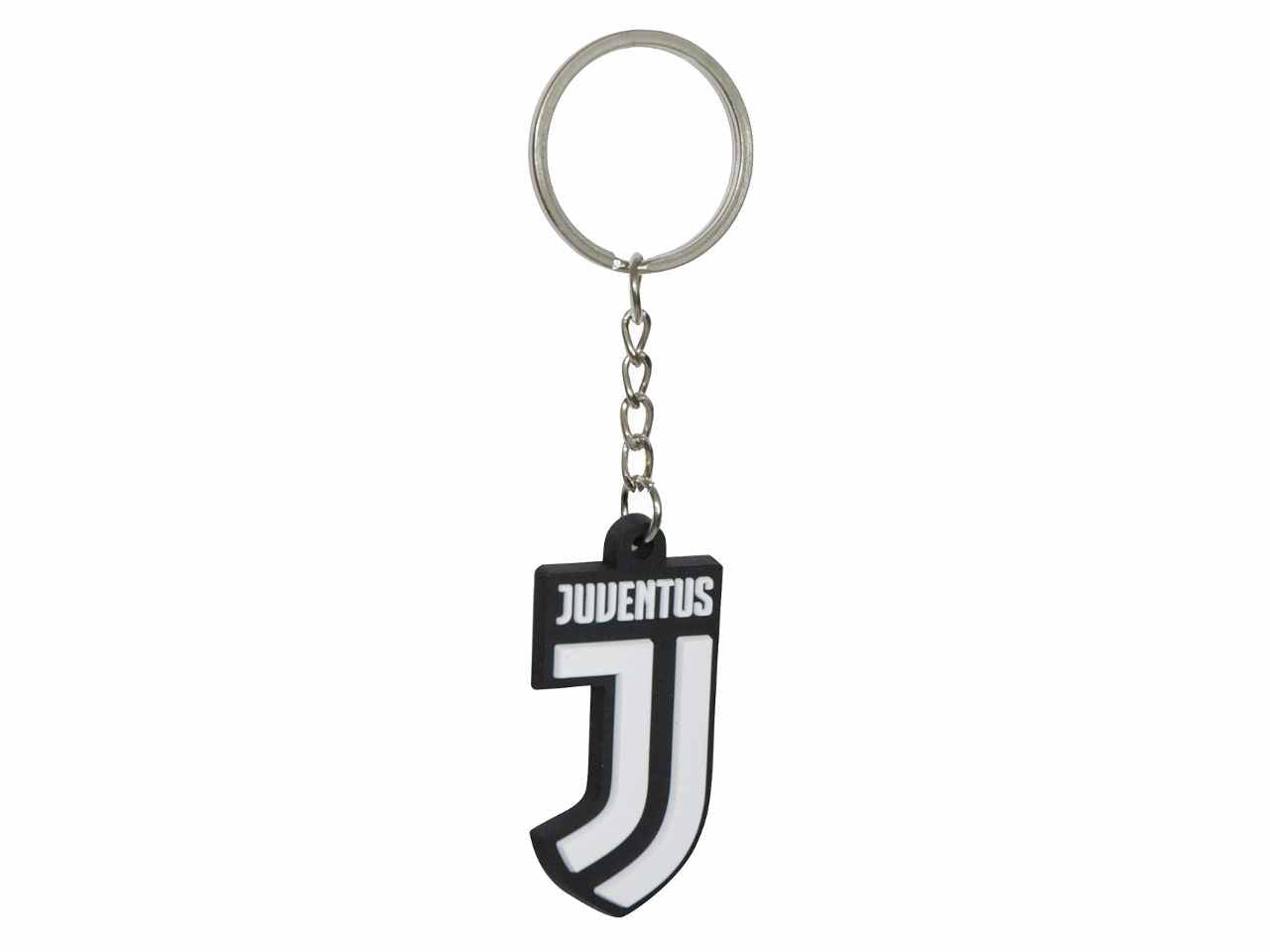 Portachiavi in gomma morbida juventus