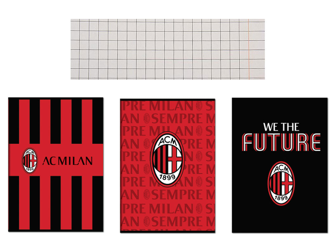 Quaderno Milan formato a4 maxi rigatura q 80gr 80 pagine - assortiti