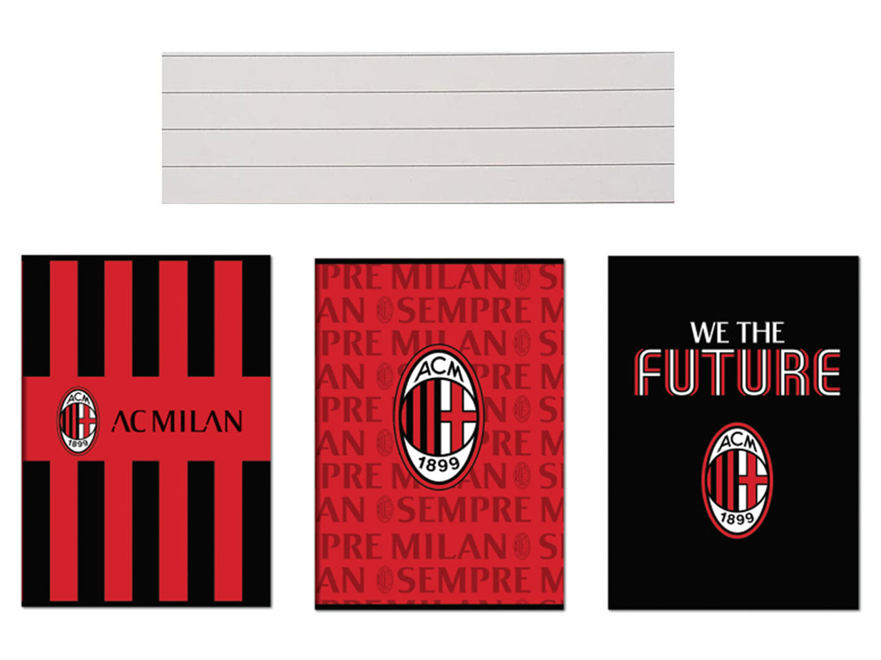 Quaderno maxi Milan formato a4 rigatura 1r 80gr fogli 80 - la confezione comprende 10 quaderni - assortiti