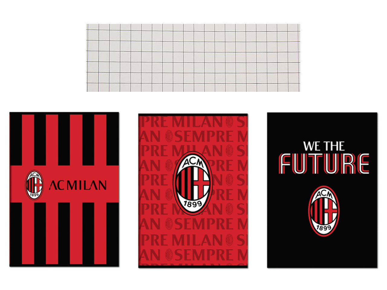 Quaderno Milan formato a4 maxi rigatura 5m 80gr 80 pagine - assortiti