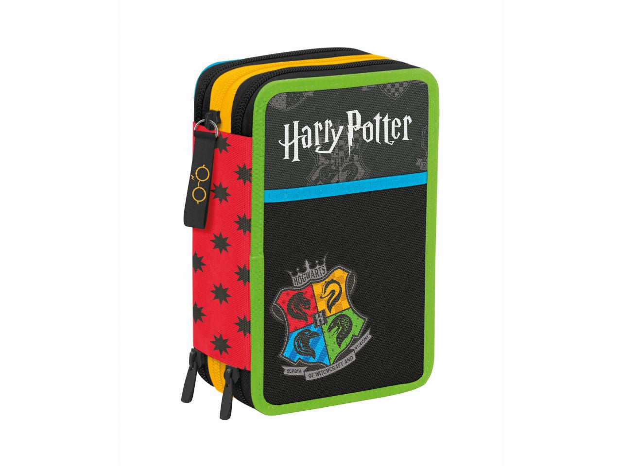 Harry potter astuccio 3 zip magical creatures