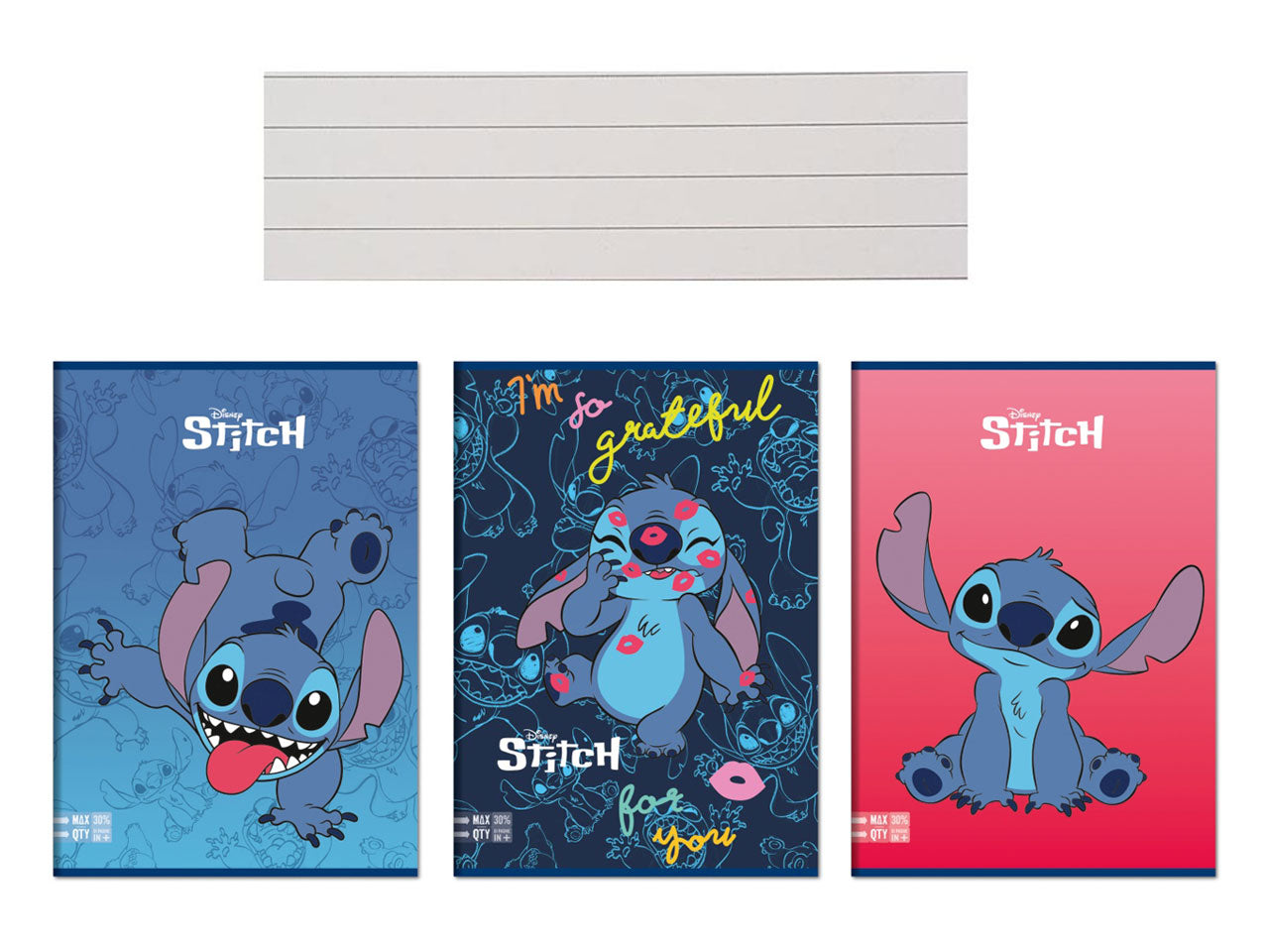 Quaderno maxi di lilo & stitch A4 rigatura 1r pagine 96 piu' copertina - la confezione comprende 10 quaderni - assortiti