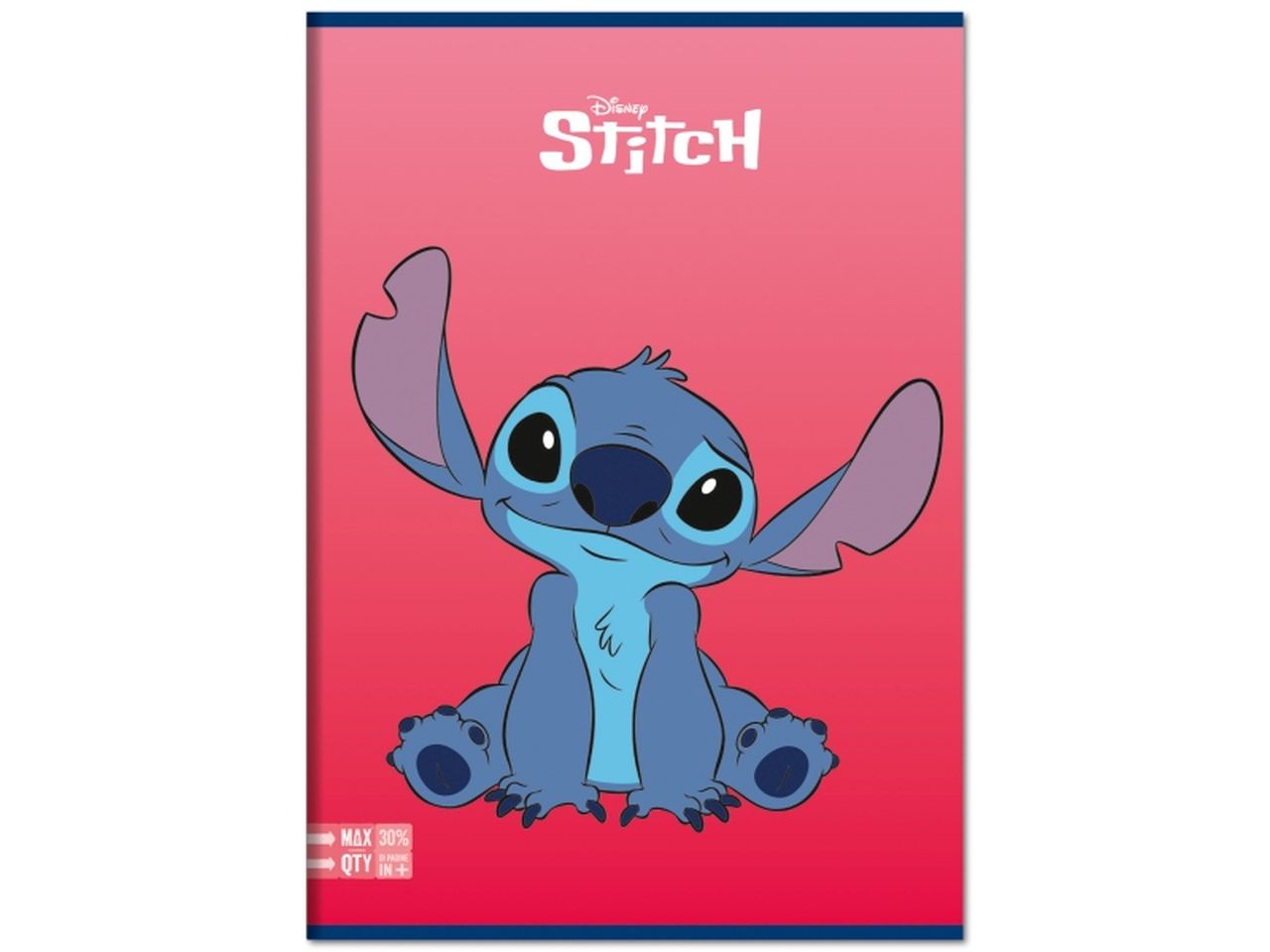 Quaderno a4 maxi rigatura 5m 100gr 96 pagine piu' copertina di lilo & stitch - assortiti