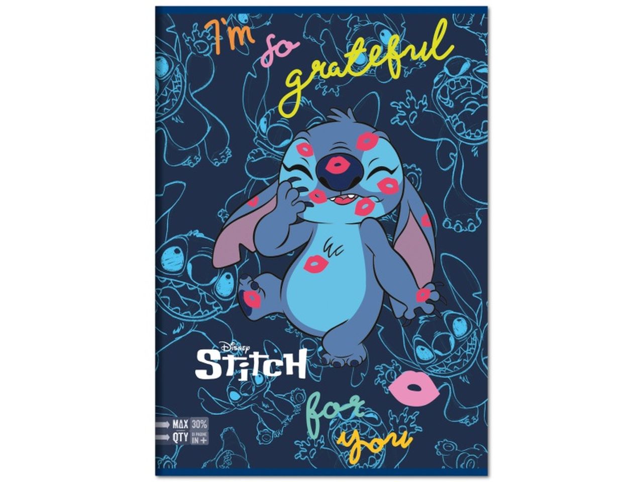 Quaderno maxi di lilo & stitch A4 rigatura B pagine 96 piu' copertina - la confezione comprende 10 quaderni - assortiti
