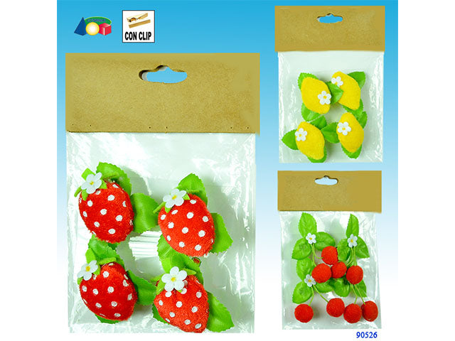 frutta c/clip 4 pezzi 90526