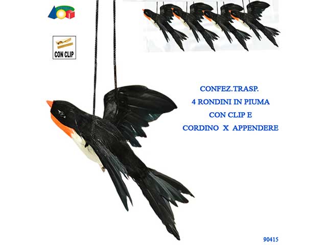 Rondine in volo 4 pezzi 90415