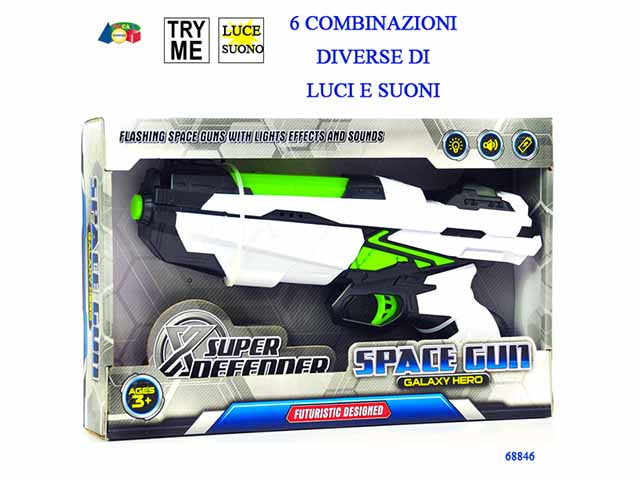 pistola spaziale c/luci e suoni 68846