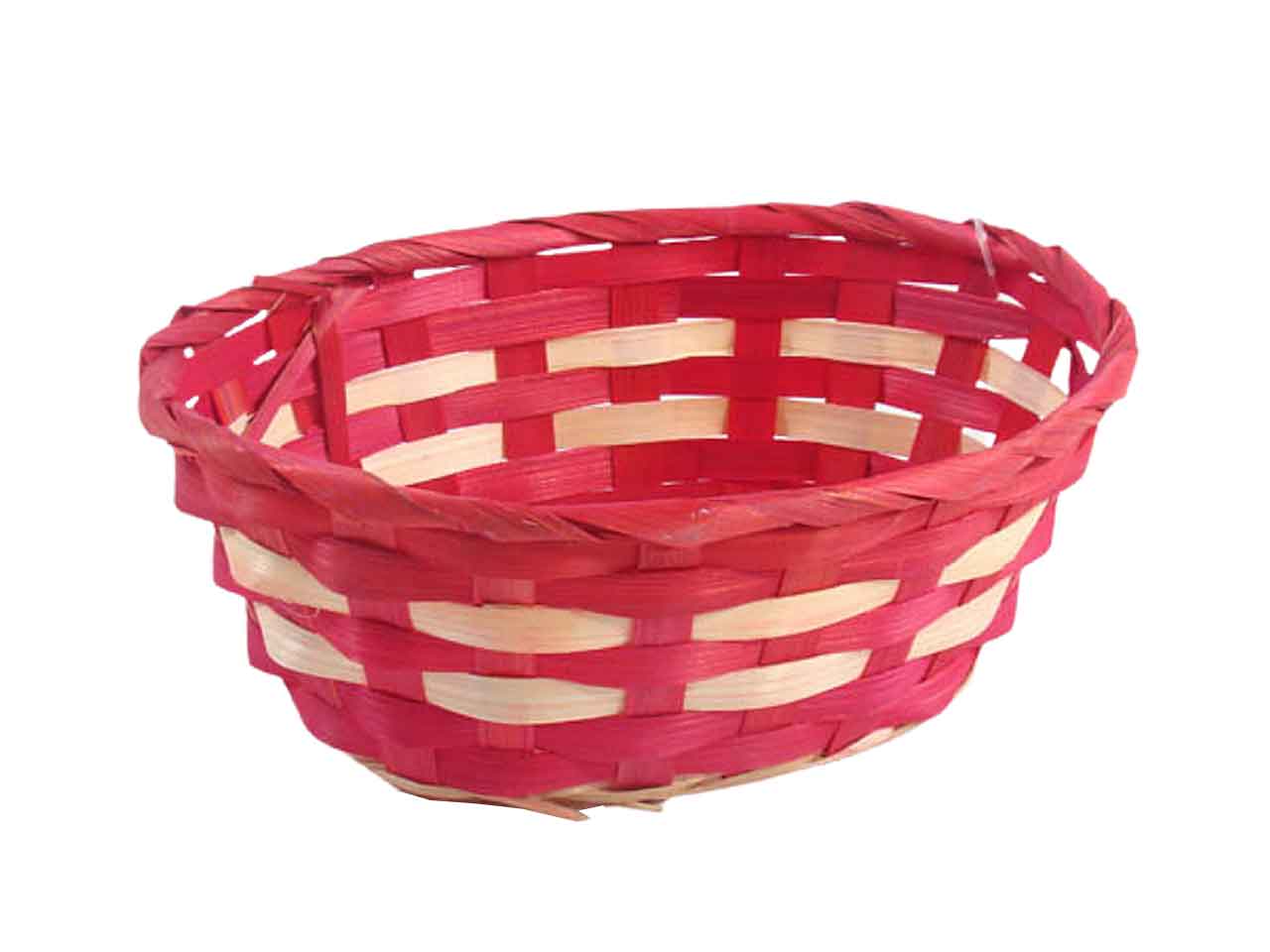 Cesto 19x15x7 crema/rosso