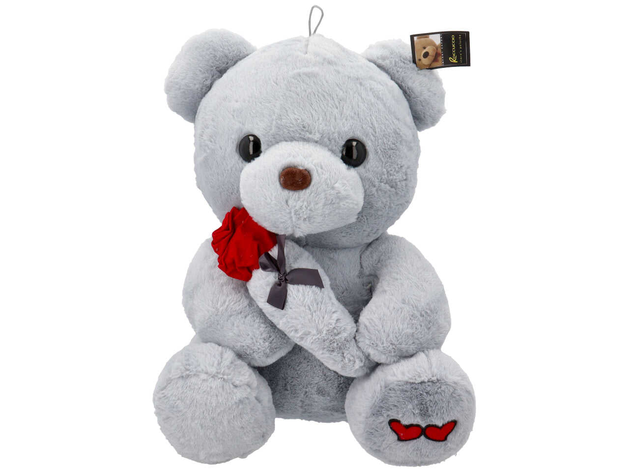 Peluche orso con rosa 60cm