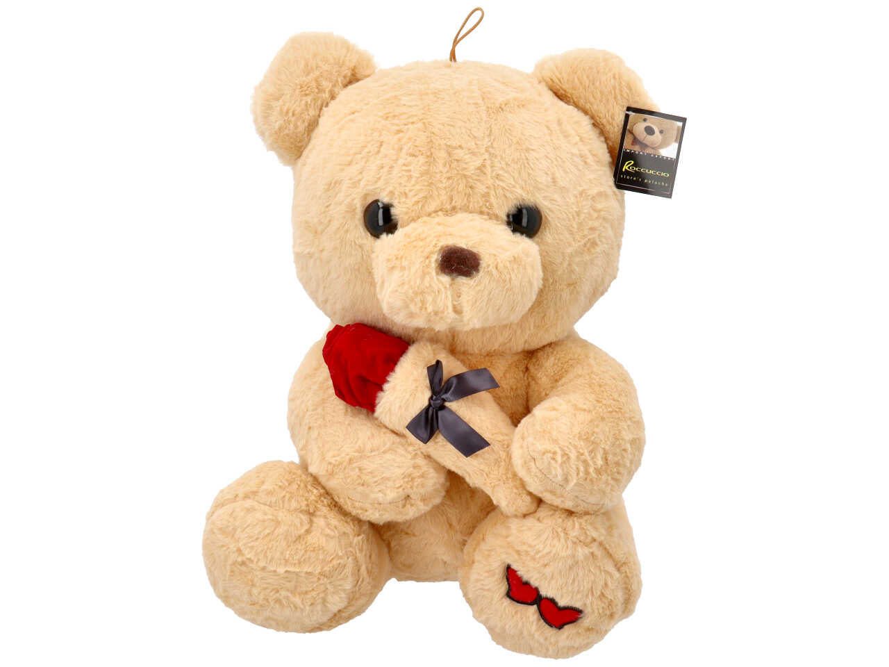 Peluche orso con rosa 60cm