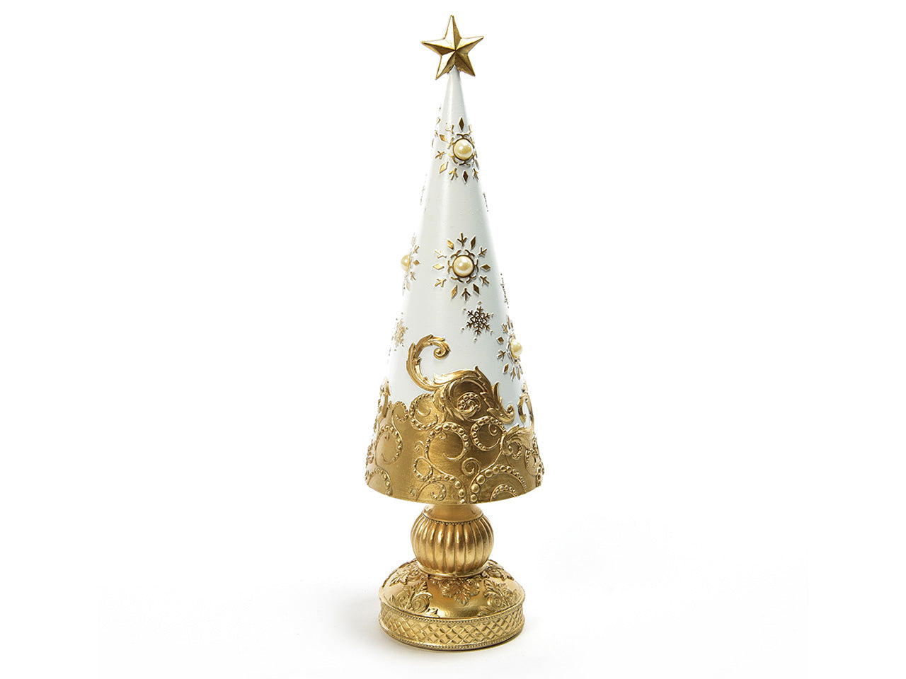 Albero in resina misura 12x12xh.41cm in scatola regalo
