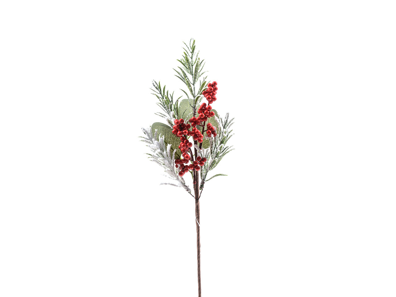 Tralcio natalizio con bacche misura h.42cm