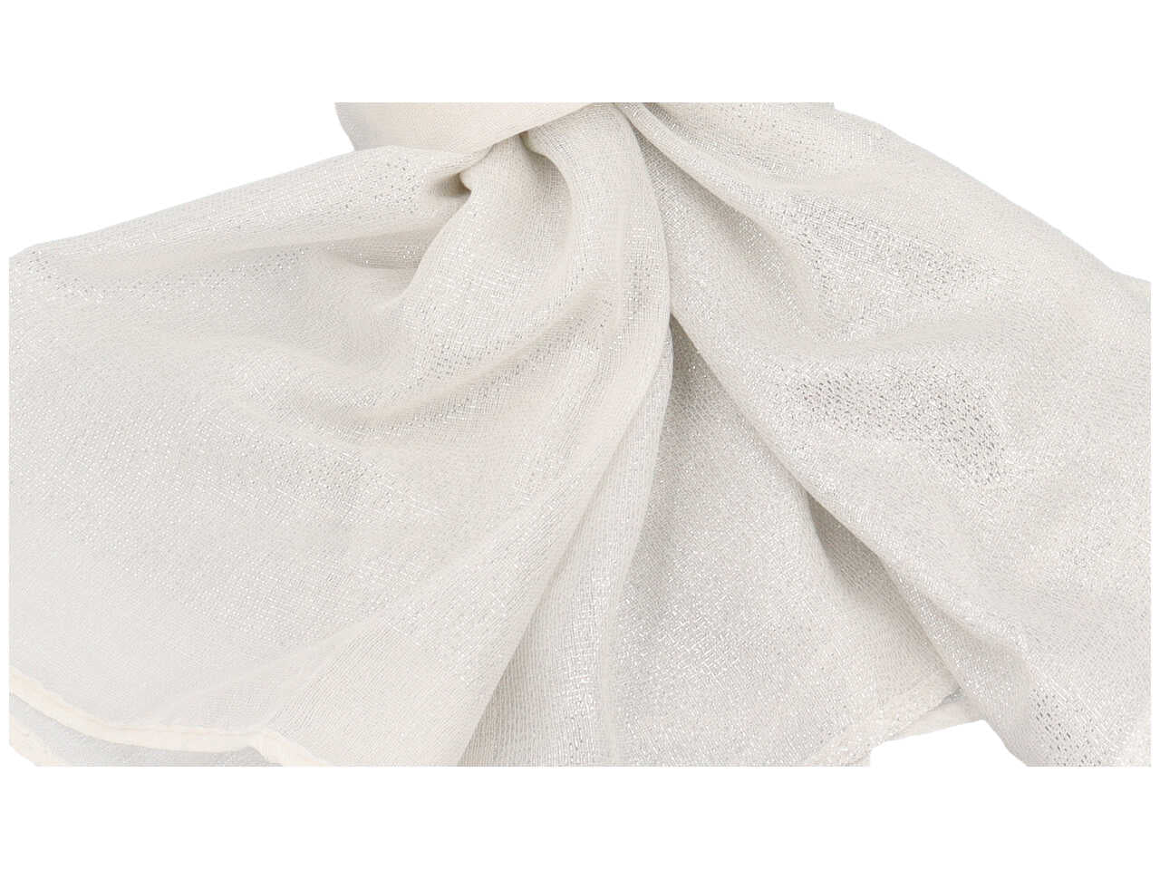 sciarpa bianca c/lurex 95x180cmsc3402/bi